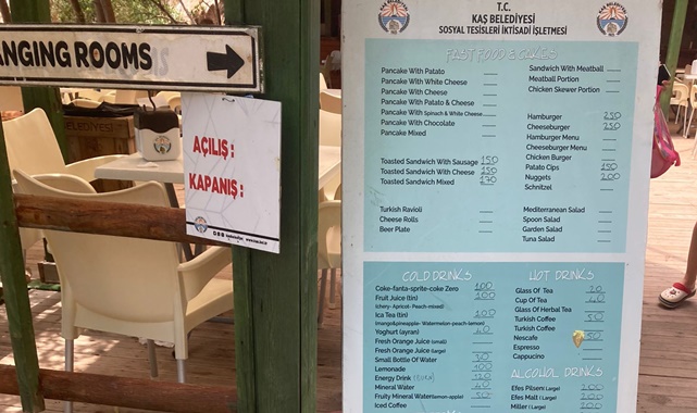 kaputaş plajı cafe