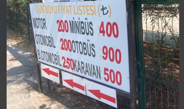 ölüdeniz otopark ücret 2024