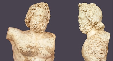 Aspendos Antik Kenti'nde iki muhteşem heykel keşfedildi