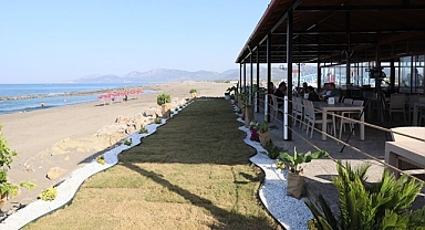 Kayacık sahili tesisleri yenilendi