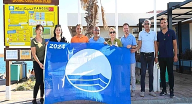 Boğaz otel plajında mavi bayrak göndere çekildi