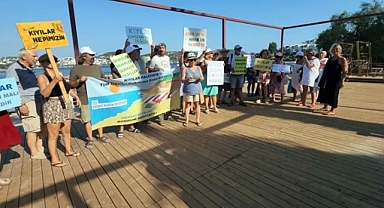 Bitez halk plajında protesto!