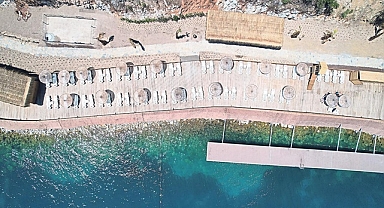 Bodrum Torba halk plajı şezlong fiyatları 2024