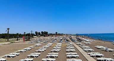 Lara Halk Plajı şezlong fiyatları 2024