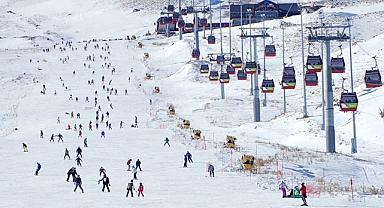 Erciyes'te yeni yıl rekoru!