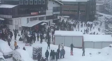 Uludağ'da hareketli dakikalar!