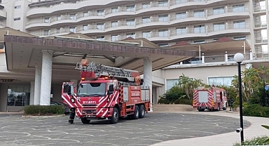 Antalya'da 5 yıldızlı otelde yangın paniği!