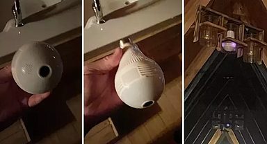 Bungalovda gizli kamera skandalı!