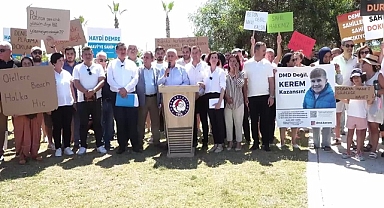 Antalya'da '15 metre' protestosu: Otellere beach, halka hiç!