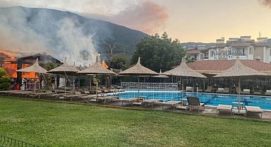 Otelde yangın paniği!