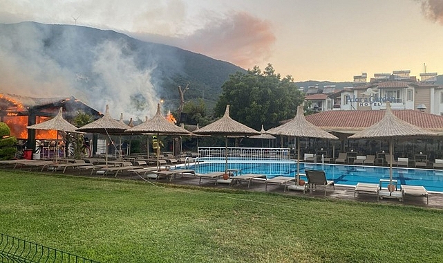 Otelde yangın paniği!