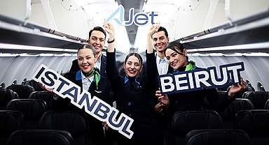 Ajet, İstanbul- Beyrut uçuşlarına başladı