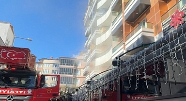 Otel yangınında bir kişi dumandan etkilendi