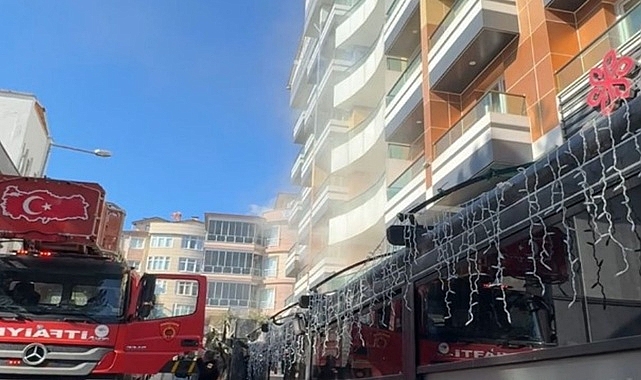 Otel yangınında bir kişi dumandan etkilendi