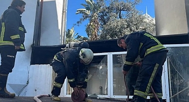 Yapımı tamamlanan otelde yangın!