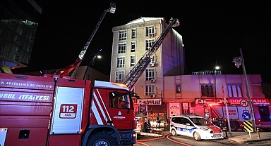 İstanbul'da otel yangını!