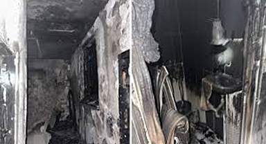 Otel odasında çıkan yangında 3 kişi kurtarıldı