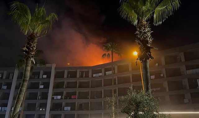 Antalya'da otel yangını!